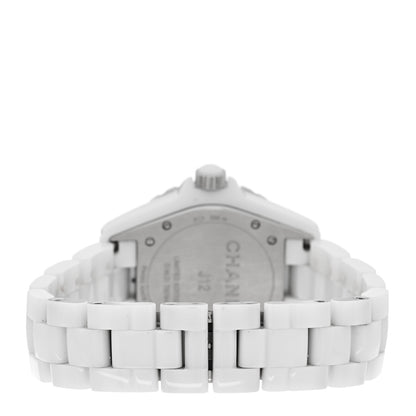 Chanel Stainless Steel Ceramic Diamond 38mm J12 Automatic Watch Pink 3 of 5