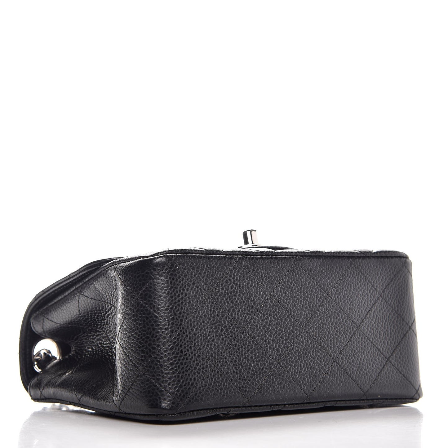 Caviar Quilted Mini Square Flap Black