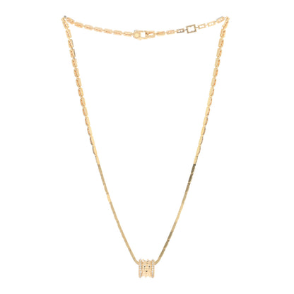 Bulgari 18K Yellow Gold Diamond B.Zero1 Rock Pendant Necklace 2 of 5