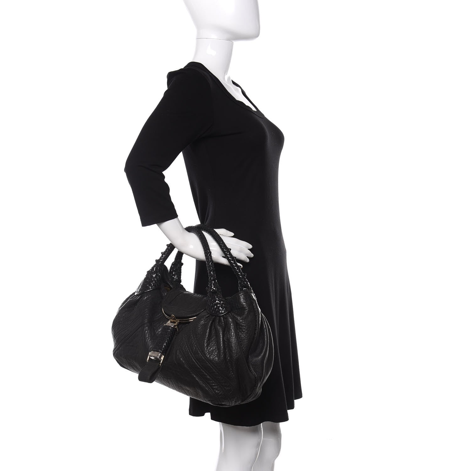 Fendi Nappa Nuvolata Spy Black 2 of 13