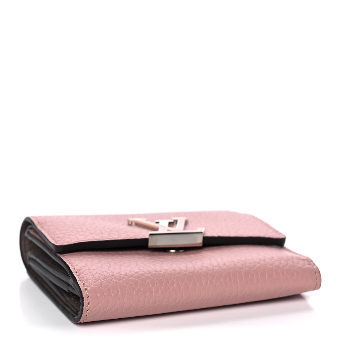 Taurillon Capucines Compact Wallet Magnolia
