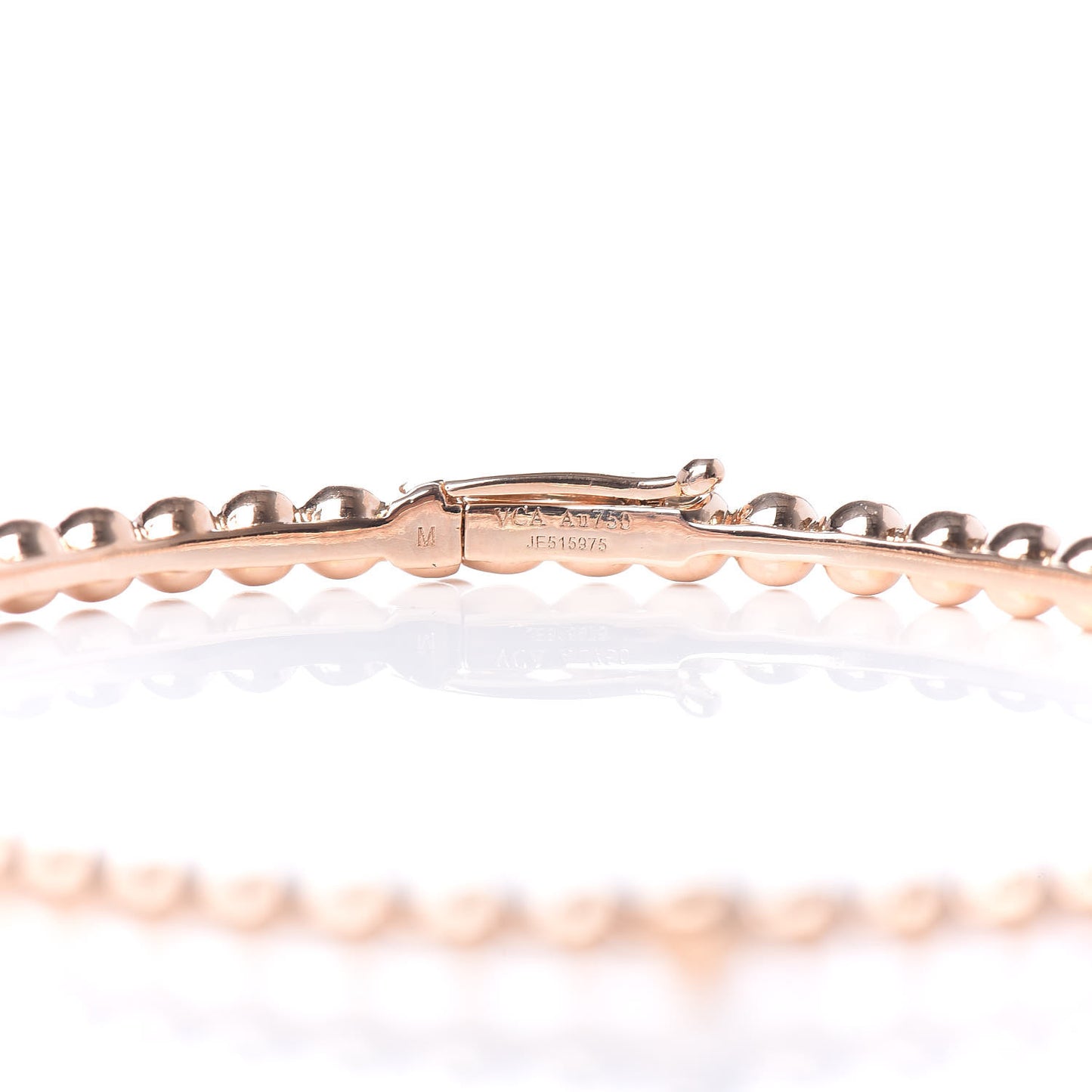 18K Rose Gold Perlee Pearls of Gold Bracelet M