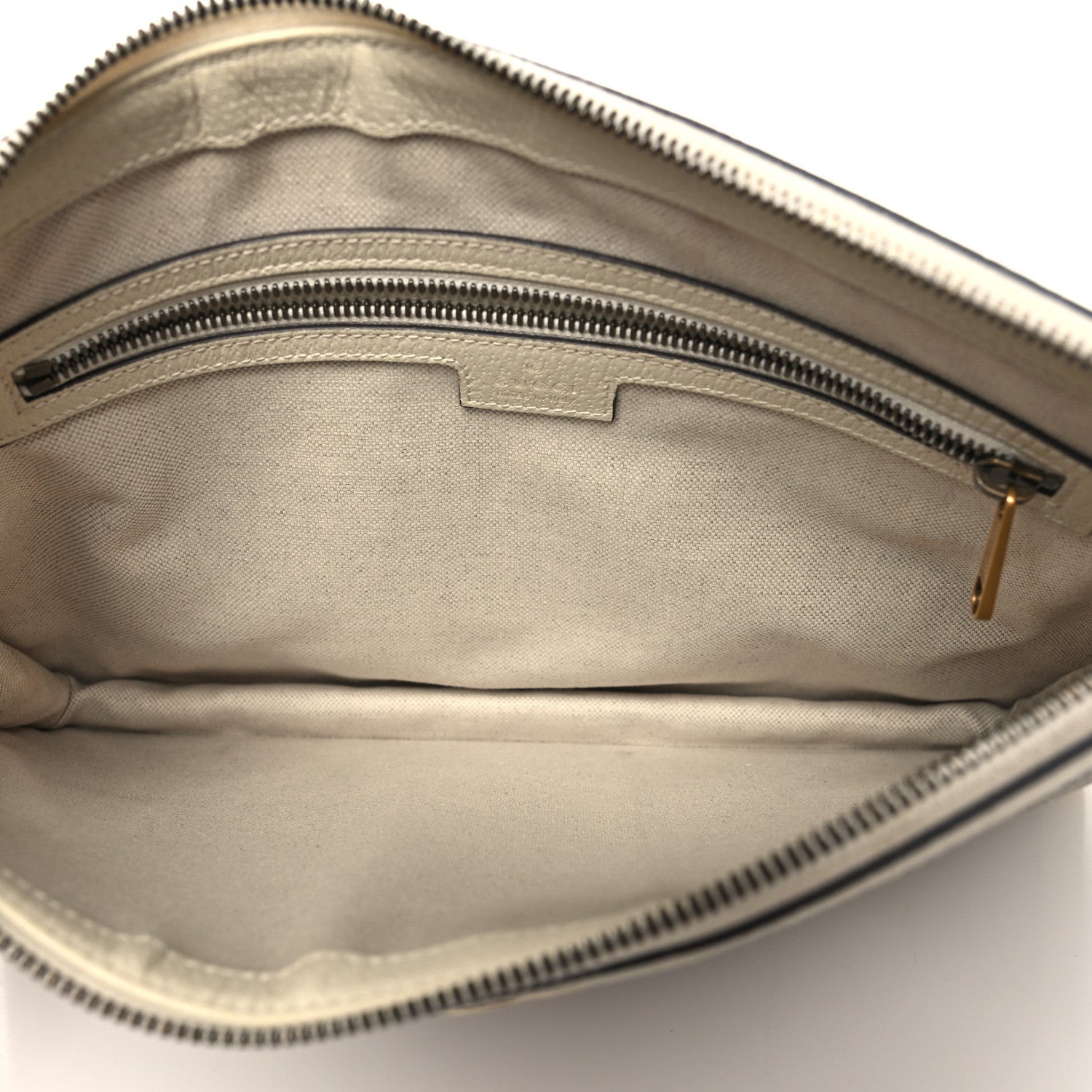 Gucci GG Supreme Monogram Web Ophidia Portfolio Pouch Beige Ebony Mystic White 5 of 10