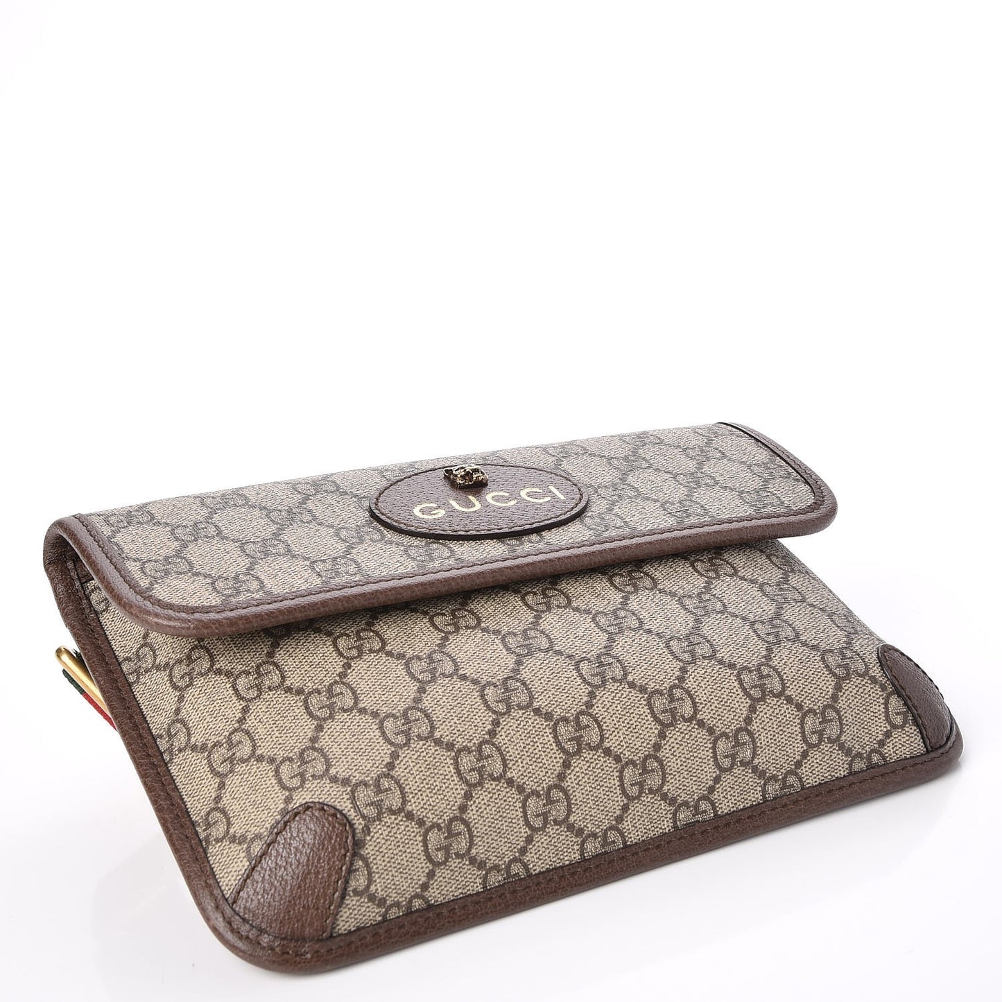 GG Supreme Monogram Neo Vintage Web Belt Bag Brown