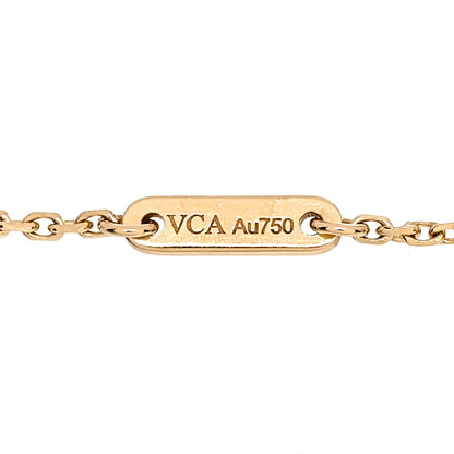 Van Cleef & Arpels 18K Yellow Gold Mother of Pearl Sweet Alhambra Bracelet 4 of 5