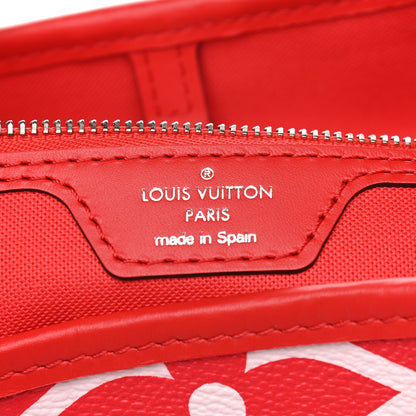 Louis Vuitton Monogram Escale Neverfull MM Rouge 6 of 9