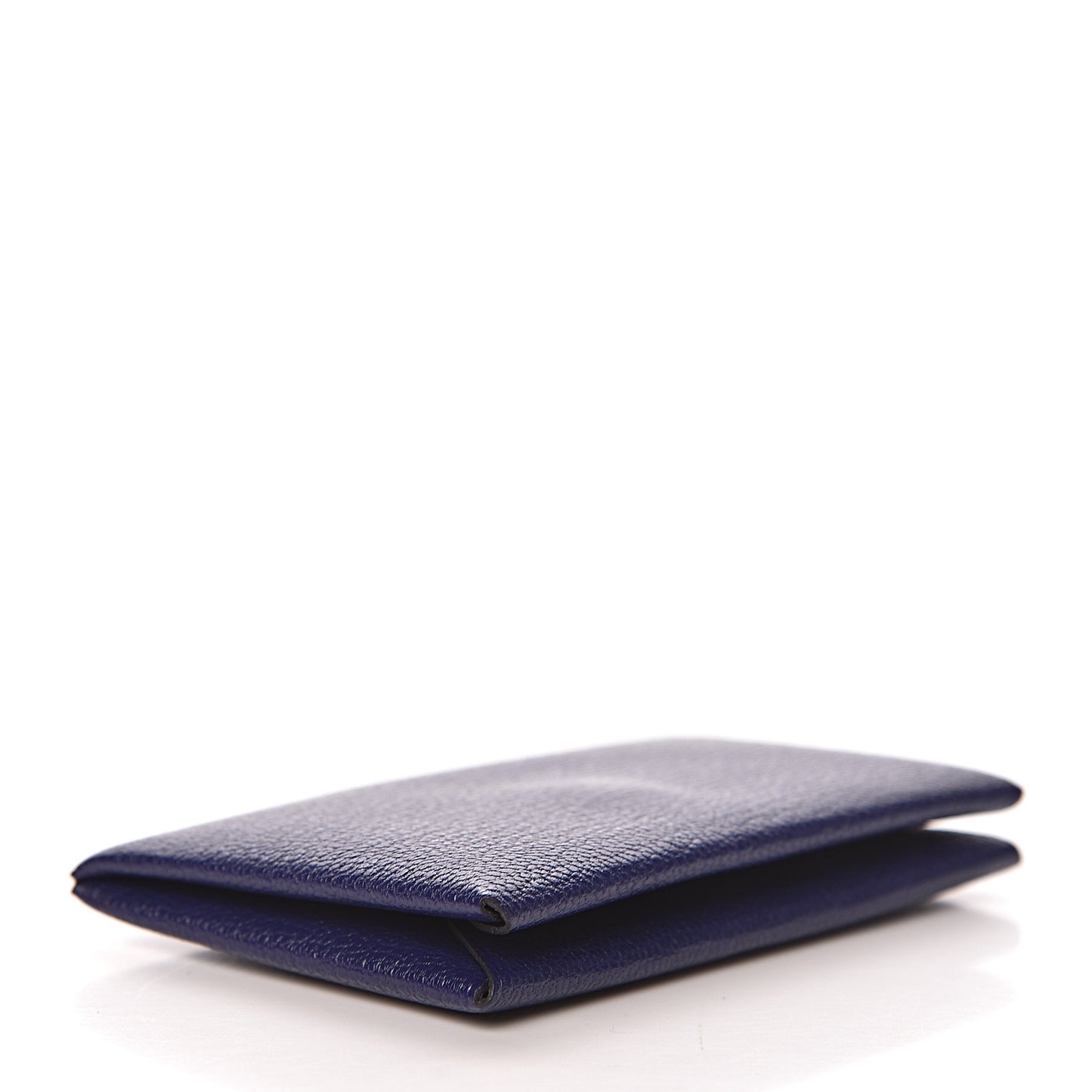 Chevre Mysore Calvi Card Case Bleu Encre