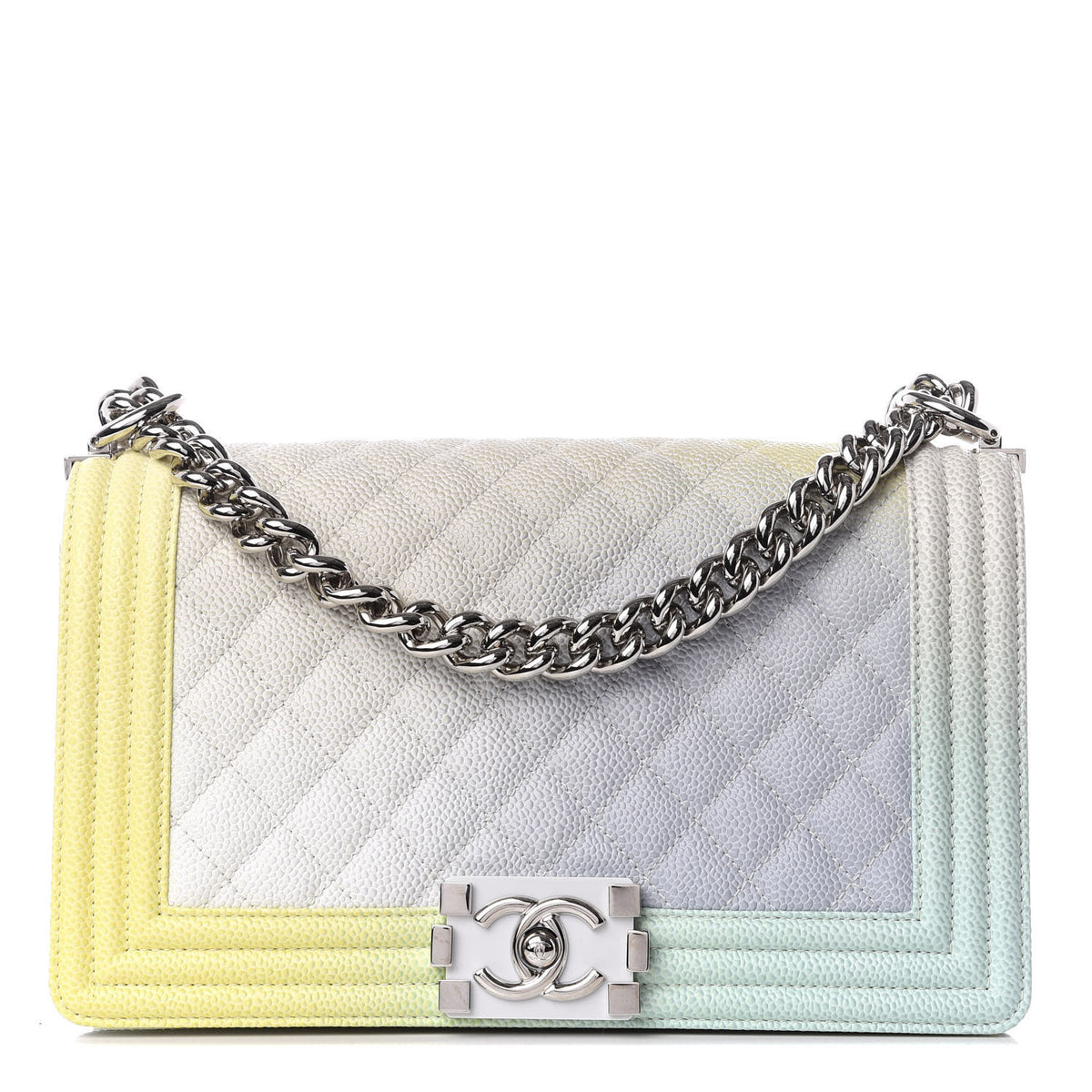 Chanel Caviar Quilted Medium Cuba Rainbow Boy Flap Multicolor 1 of 8
