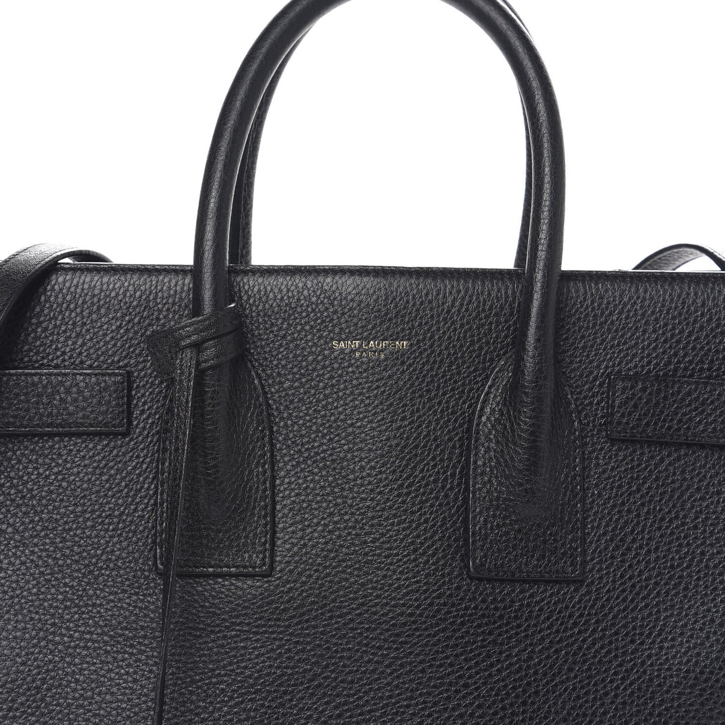 Grained Calfskin Small Sac De Jour Black