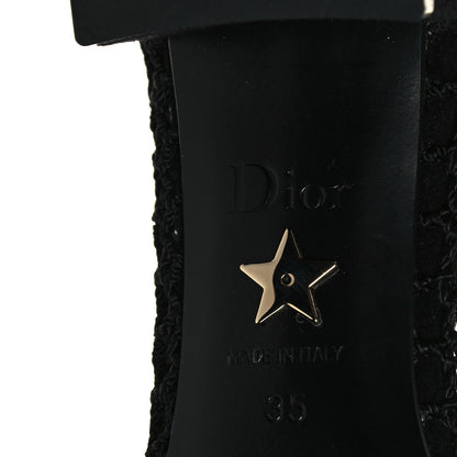 Christian Dior Suede Resille Naughtily-D 30mm Tall Boots 35 Black 6 of 9