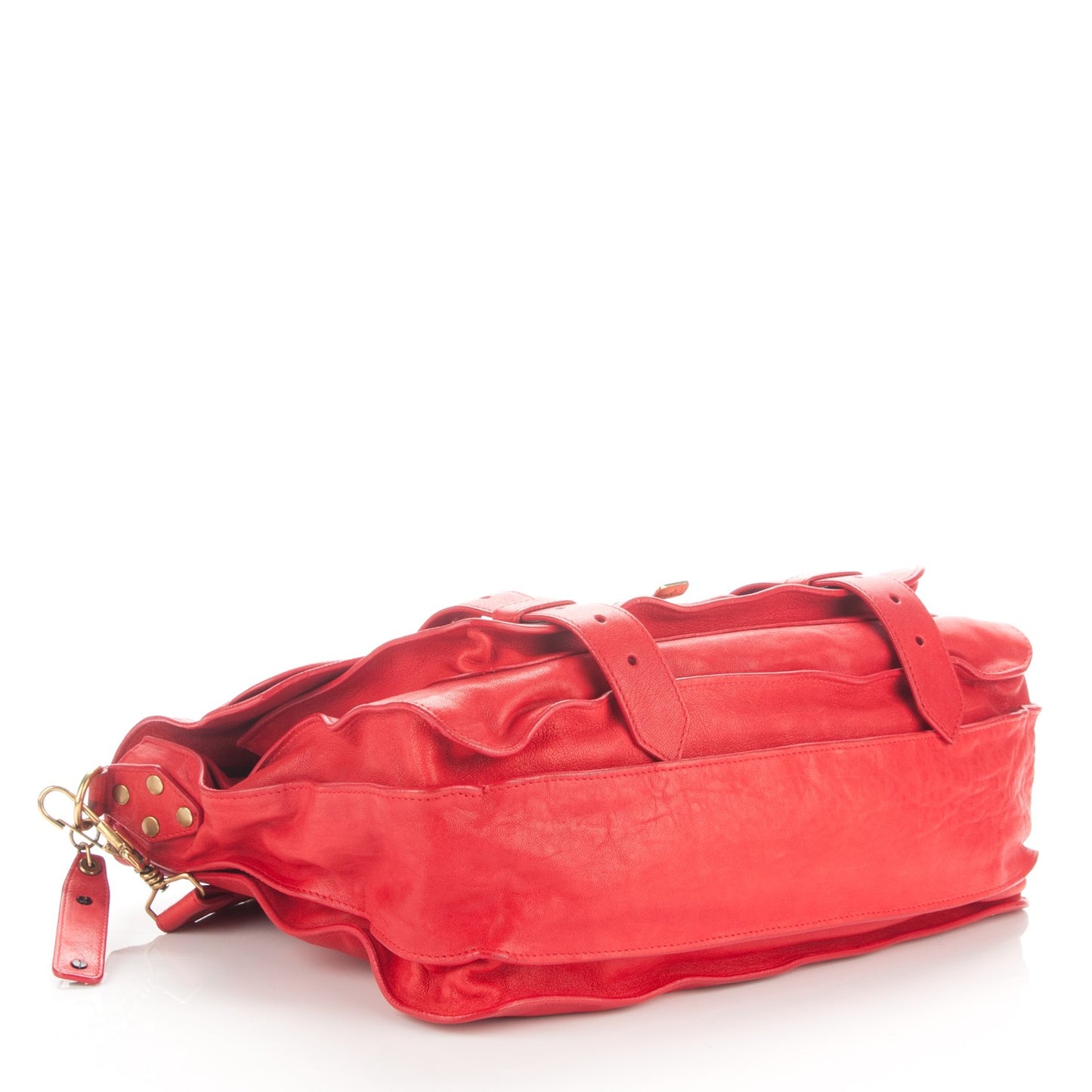 Lambskin Large PS1 Satchel Bright Red