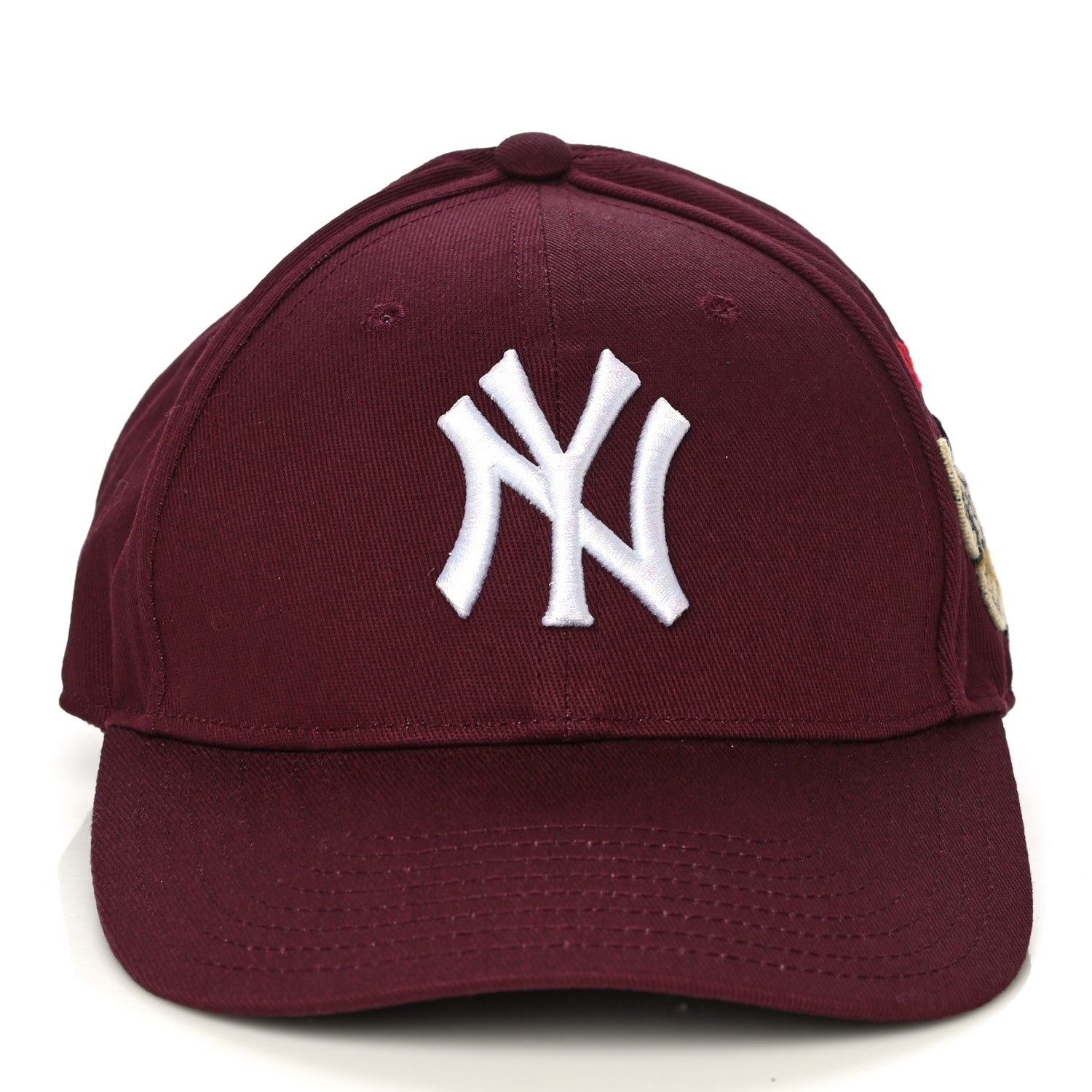 Gucci X MLB Cotton NY Yankees Baseball Hat 57-61 Lacquer 3 of 11
