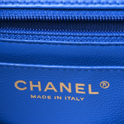 Chanel Lambskin Quilted Mini Square Flap Blue 6 of 11