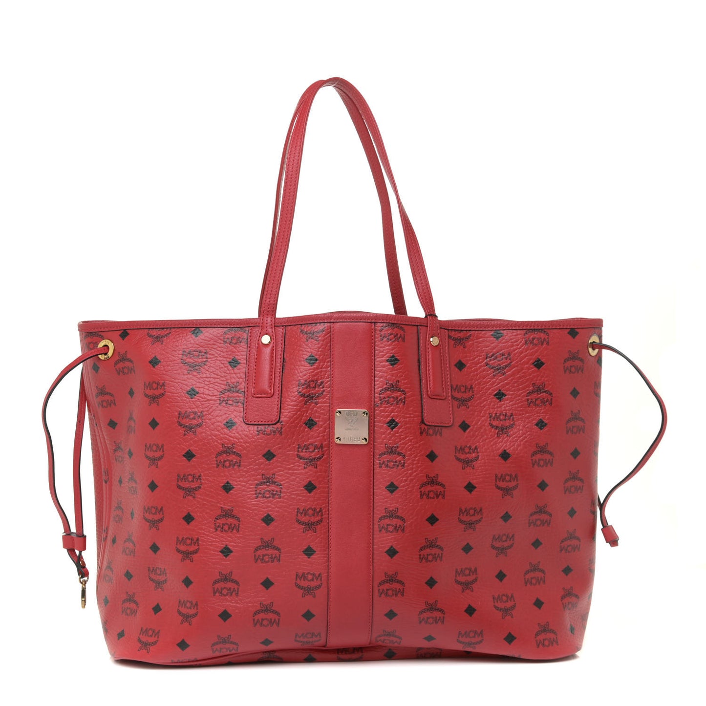 Visetos Large Liz Reversible Shopper Tote Ruby Red
