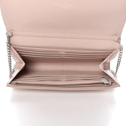Christian Dior Grained Calfskin Diorama Croisiere Chain Wallet Rose Poudre 5 of 12