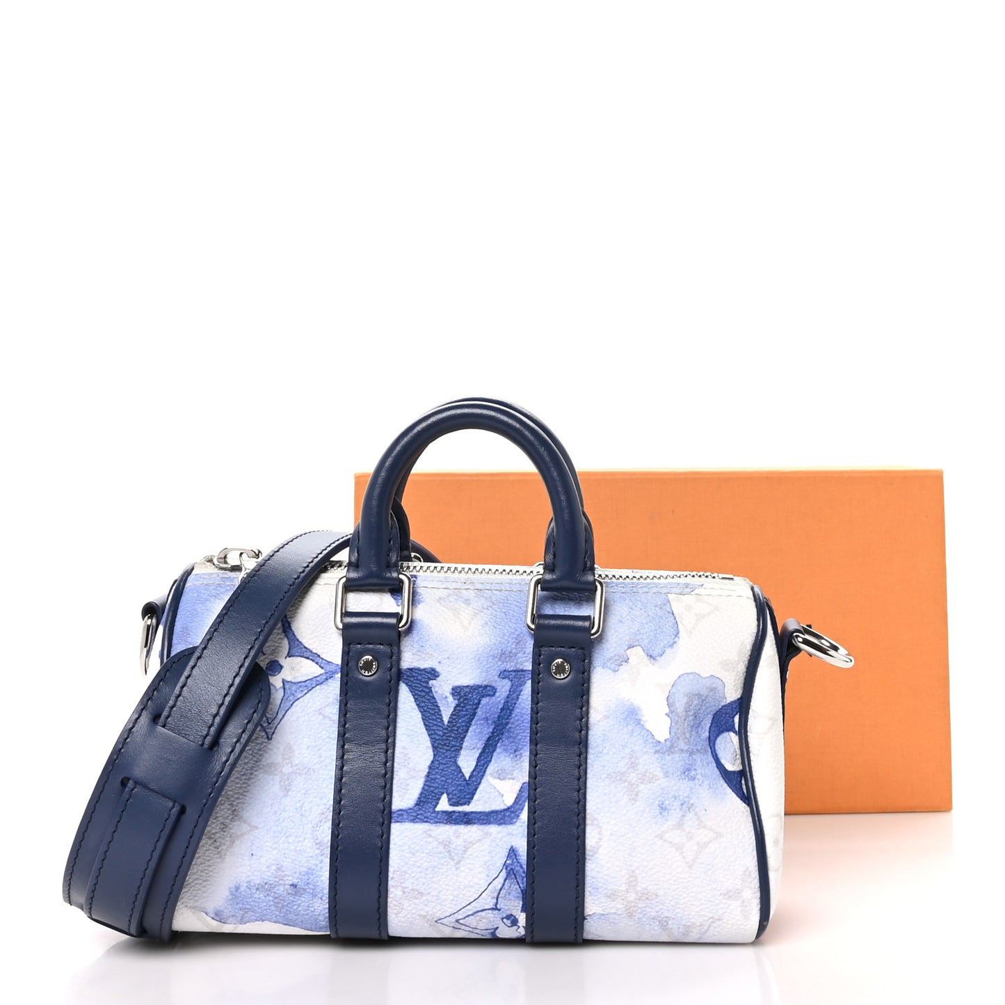 Monogram Watercolor Keepall XS Blue