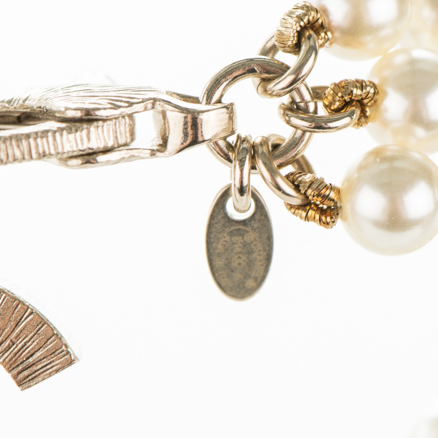 Chanel Pearl CC Multi Strand Long Necklace Light Gold 6 of 6
