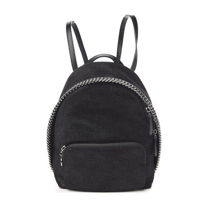 Stella McCartney Shaggy Deer Mini Falabella Backpack Black 1 of 7