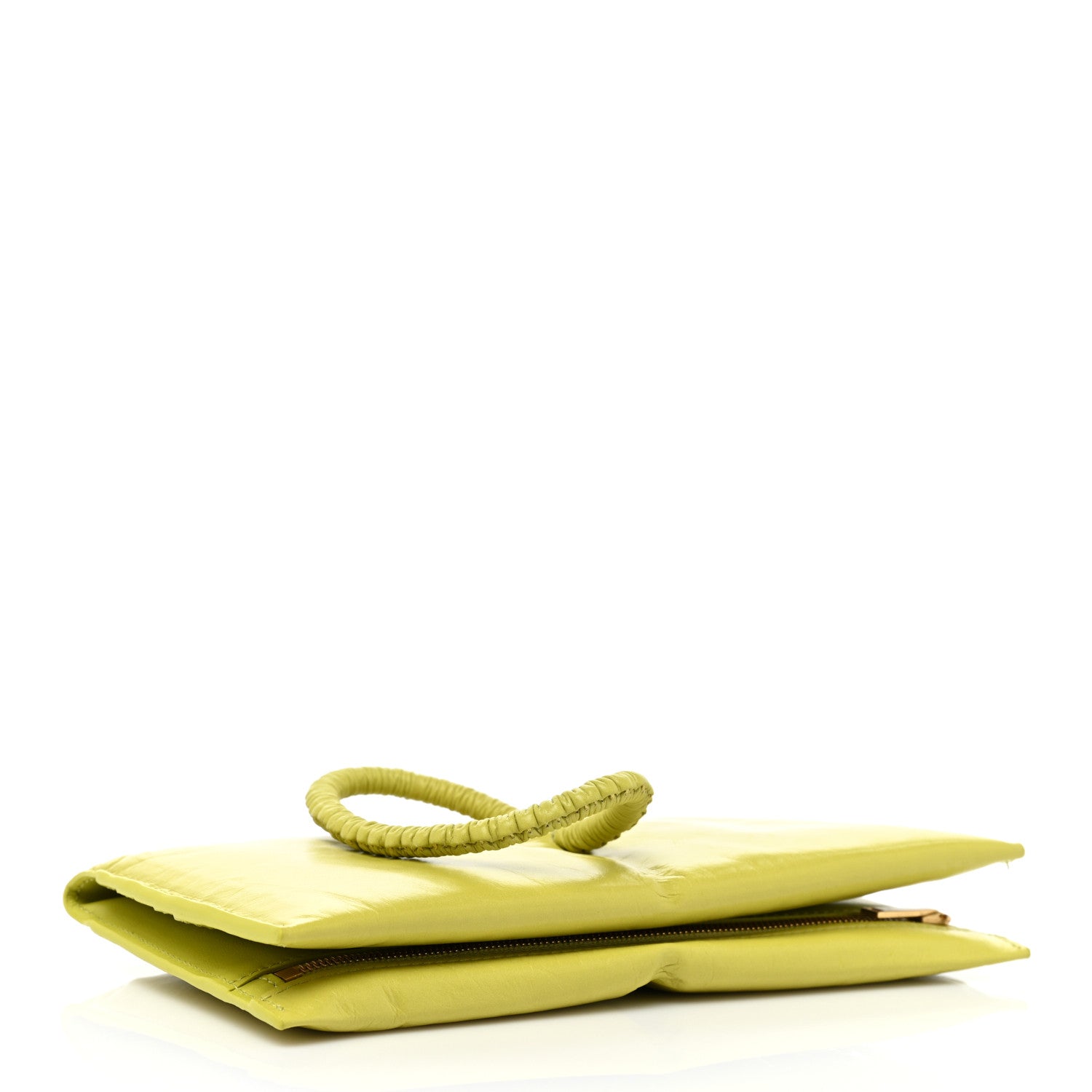 Bottega Veneta Nappa Bi-Fold Continental Wallet Kiwi Gold 4 of 9