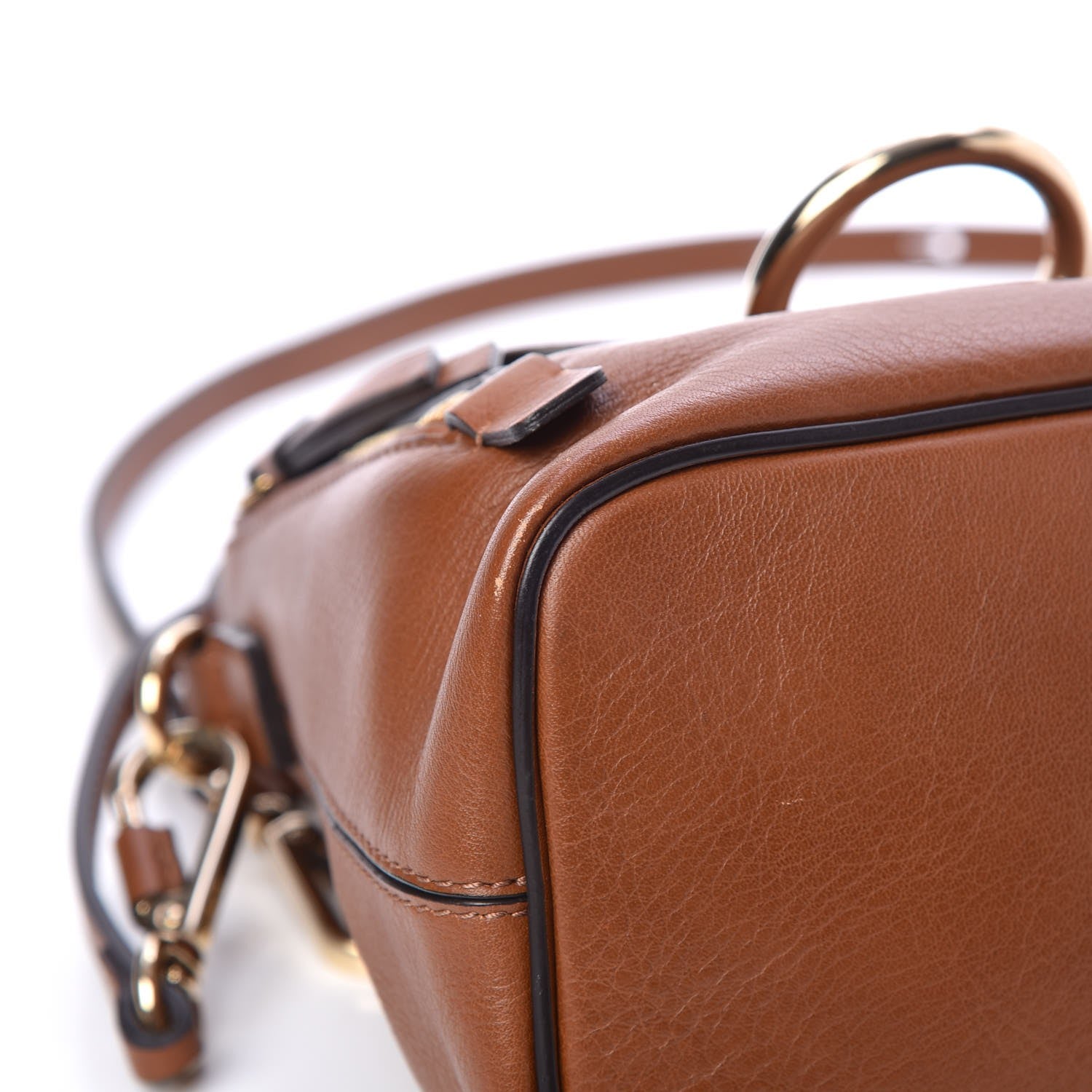 Chloe Suede Calfskin Mini Faye Backpack Tan 8 of 9