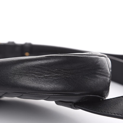 Gucci Calfskin Matelasse GG Marmont Belt Bag 105 42 Black 9 of 15