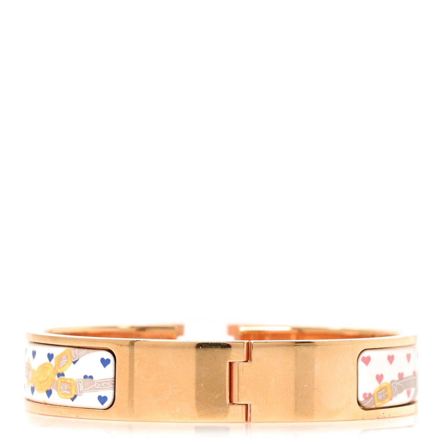 Hermes Enamel Narrow Print Brides de Gala Love Clic Clac H Bracelet PM Confettis 3 of 5