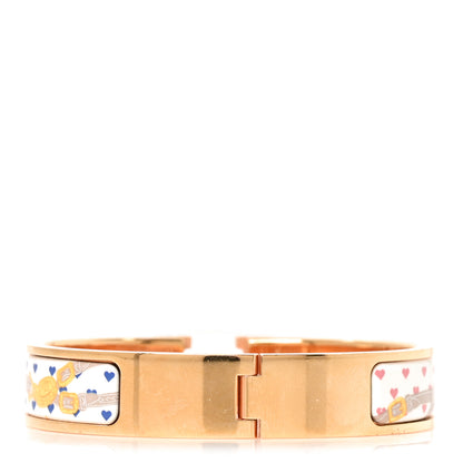 Hermes Enamel Narrow Print Brides de Gala Love Clic Clac H Bracelet PM Confettis 3 of 5