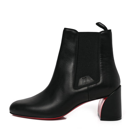 Christian Louboutin Calfskin Turelastic 55 Ankle Boots 36.5 Black 1 of 6