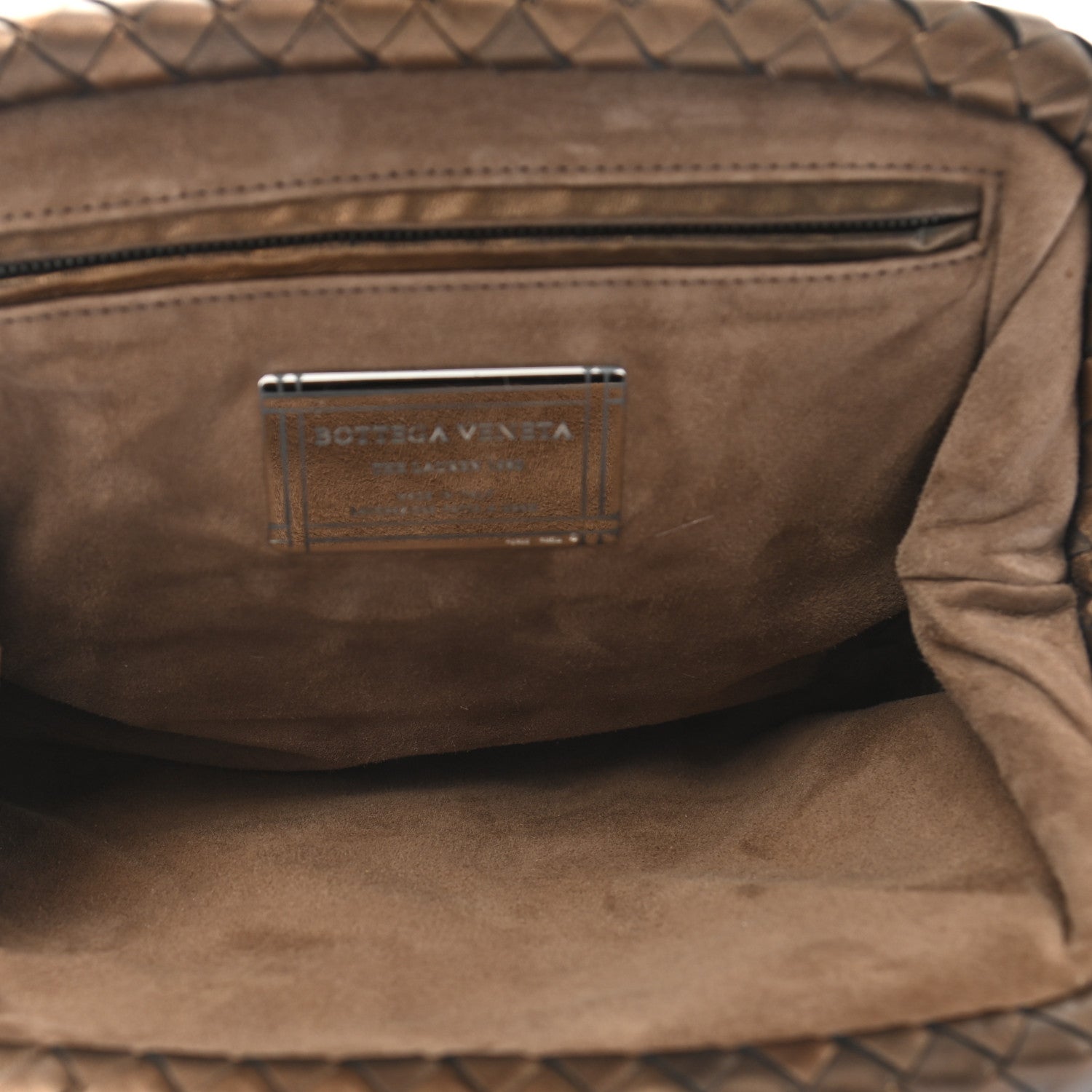 Bottega Veneta Nappa Intrecciato The Lauren 1980 Clutch Dark Bronze 5 of 6