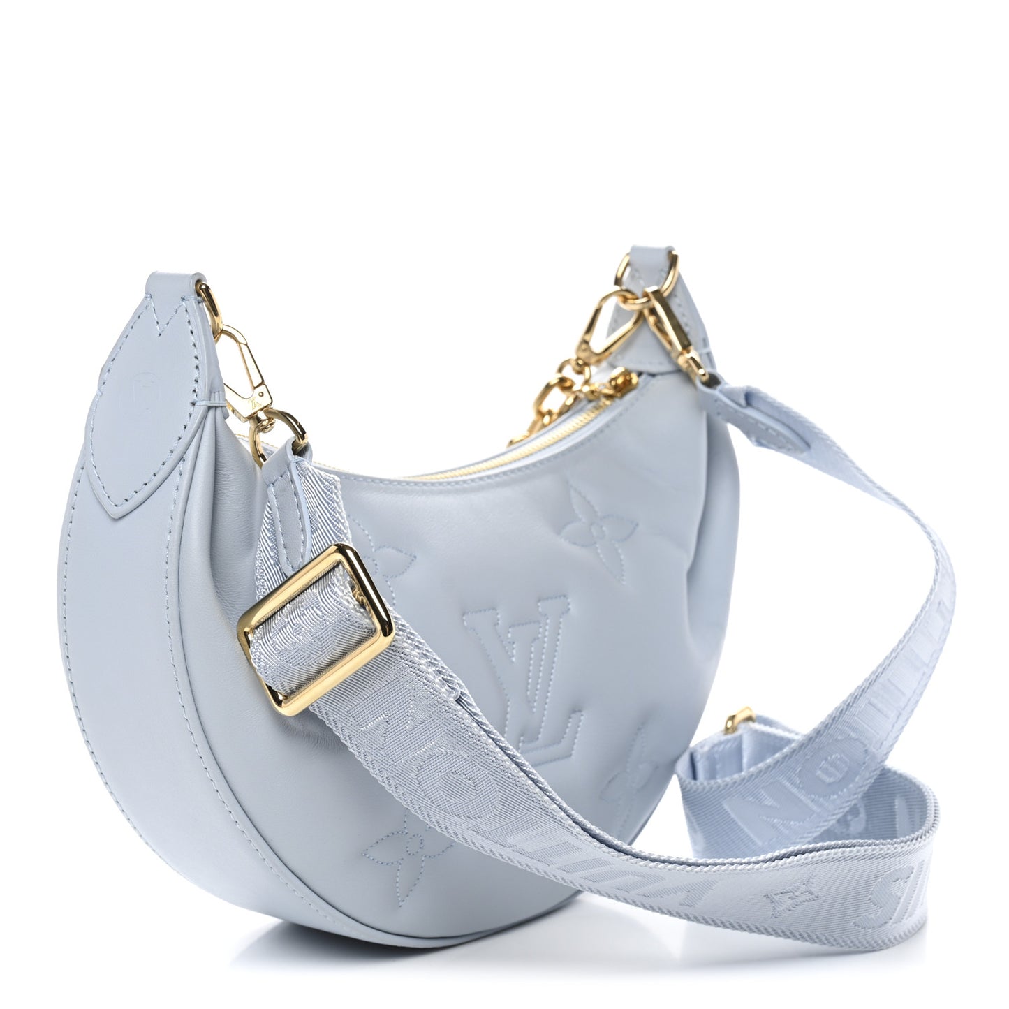 Calfskin Bubblegram Over The Moon Ice Blue