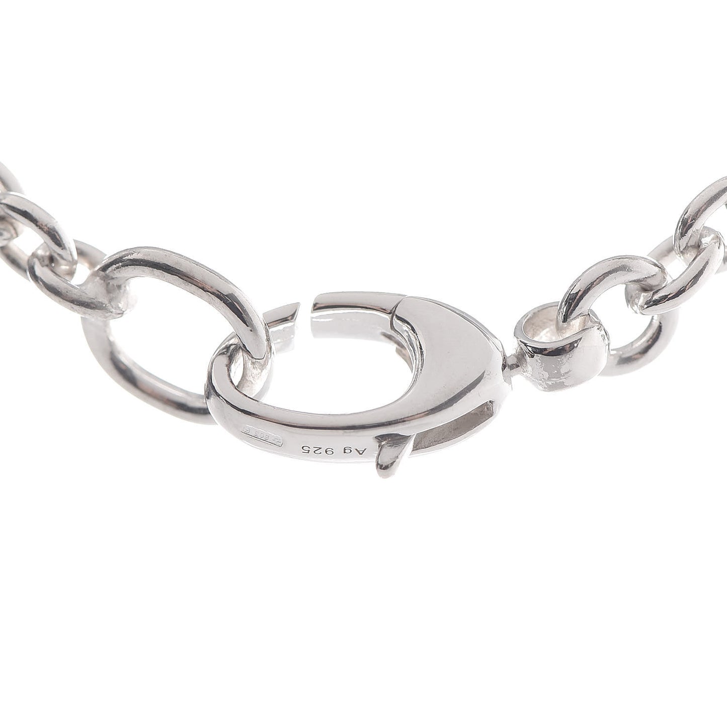 Sterling Silver Britt Interlocking GG Pendant Necklace