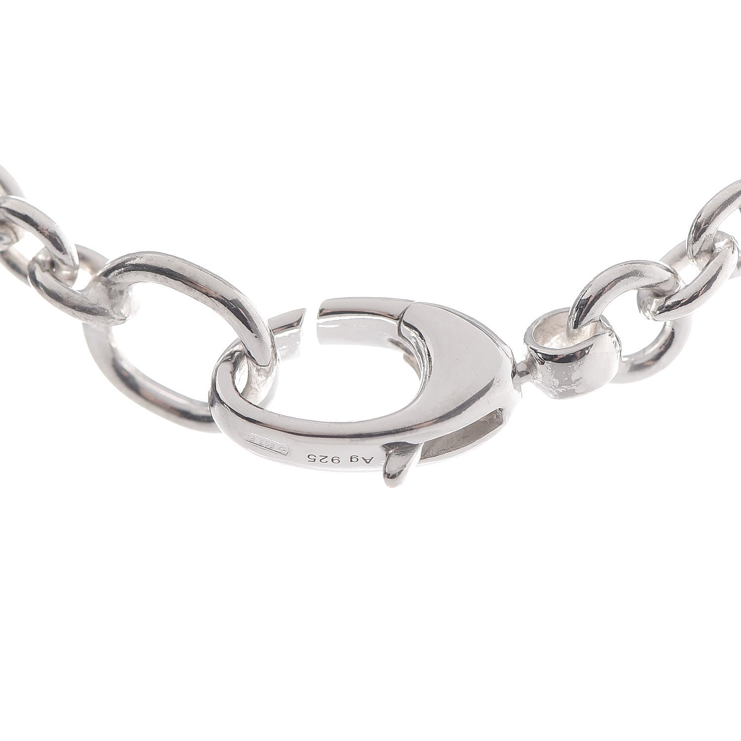 Gucci Sterling Silver Britt Interlocking GG Pendant Necklace 4 of 5