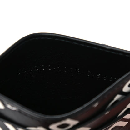 Balenciaga Calfskin Logo Print Cash Card Holder Black 7 of 8