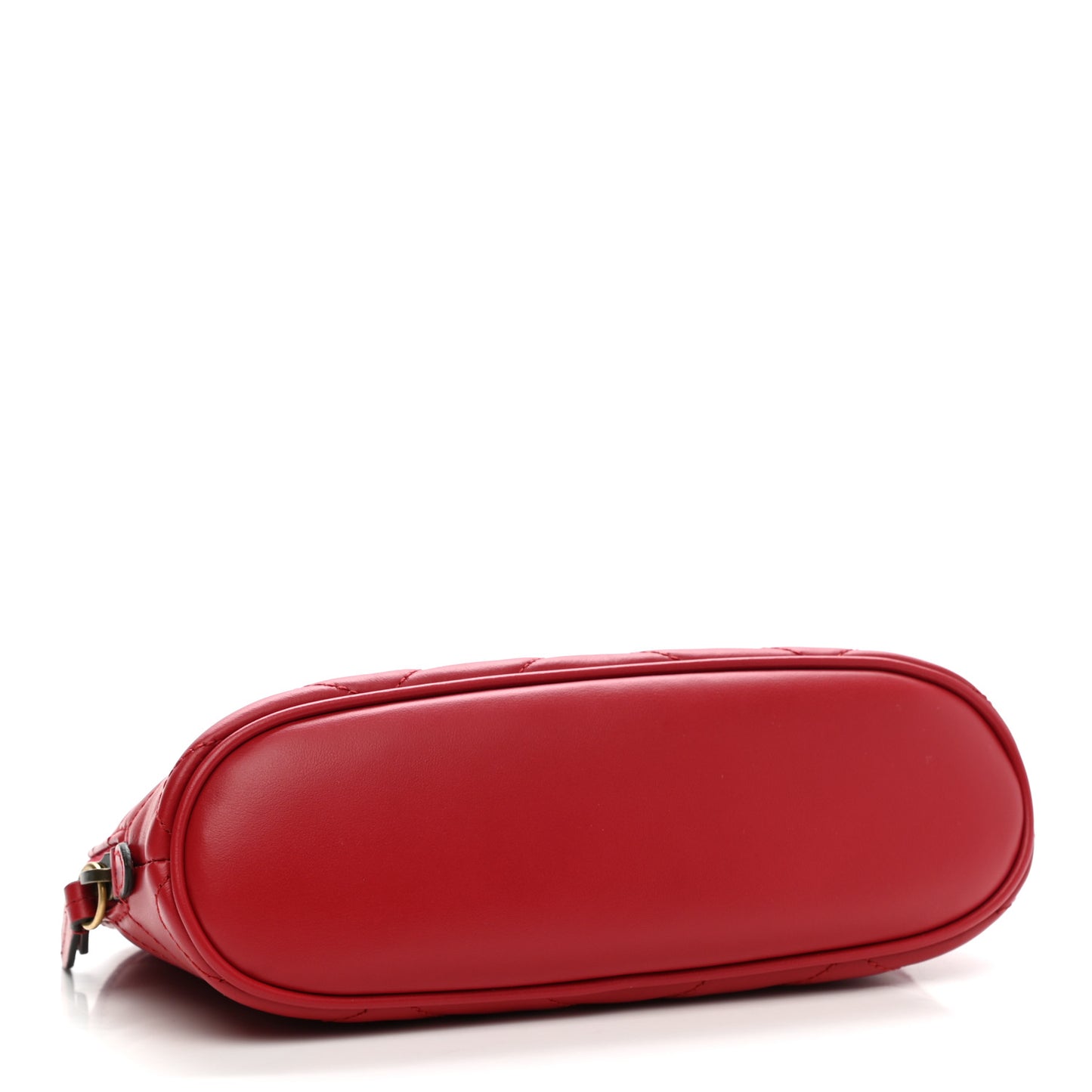 Calfskin Matelasse Large GG Marmont Pouch Cosmetic Case Hibiscus Red