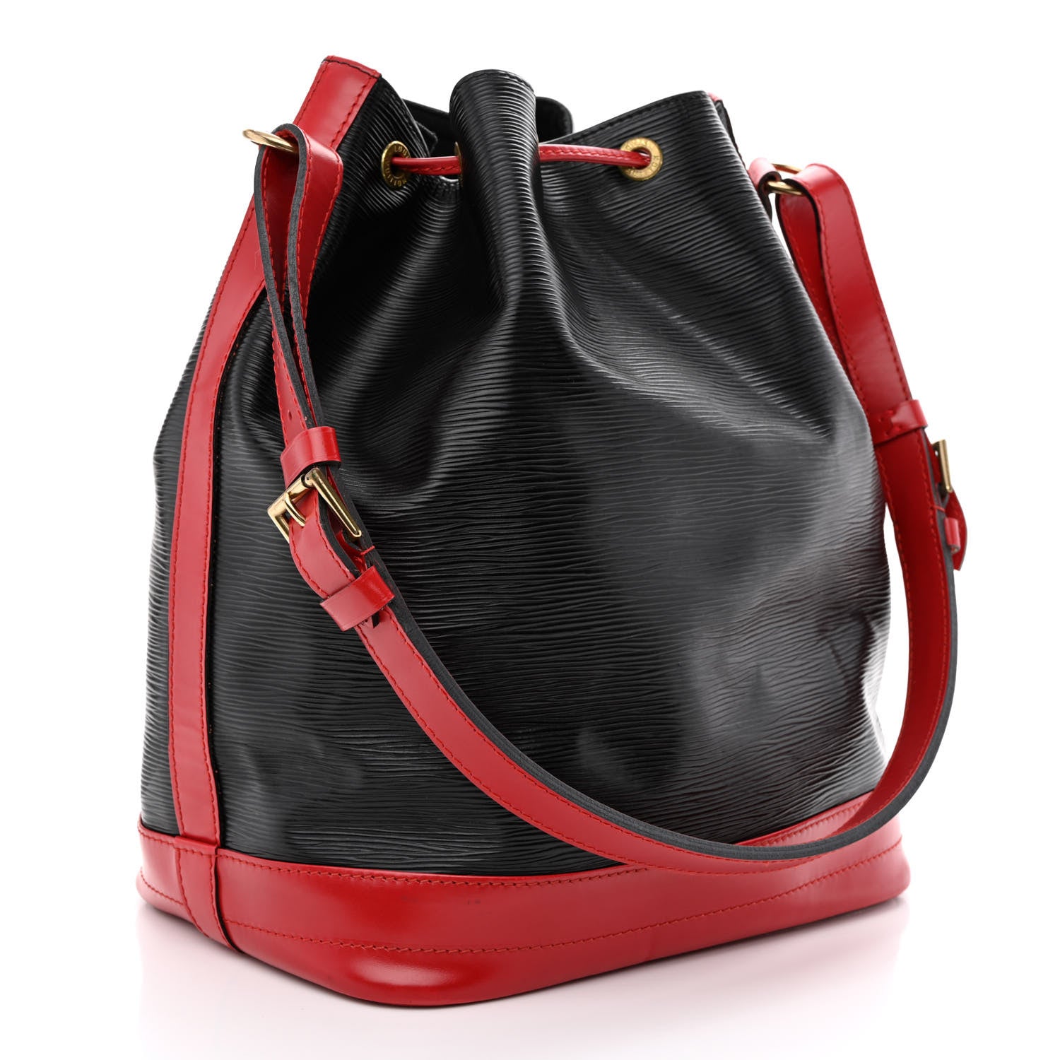 Louis Vuitton Epi Bi-Color Noe Castillan Red Black 3 of 11