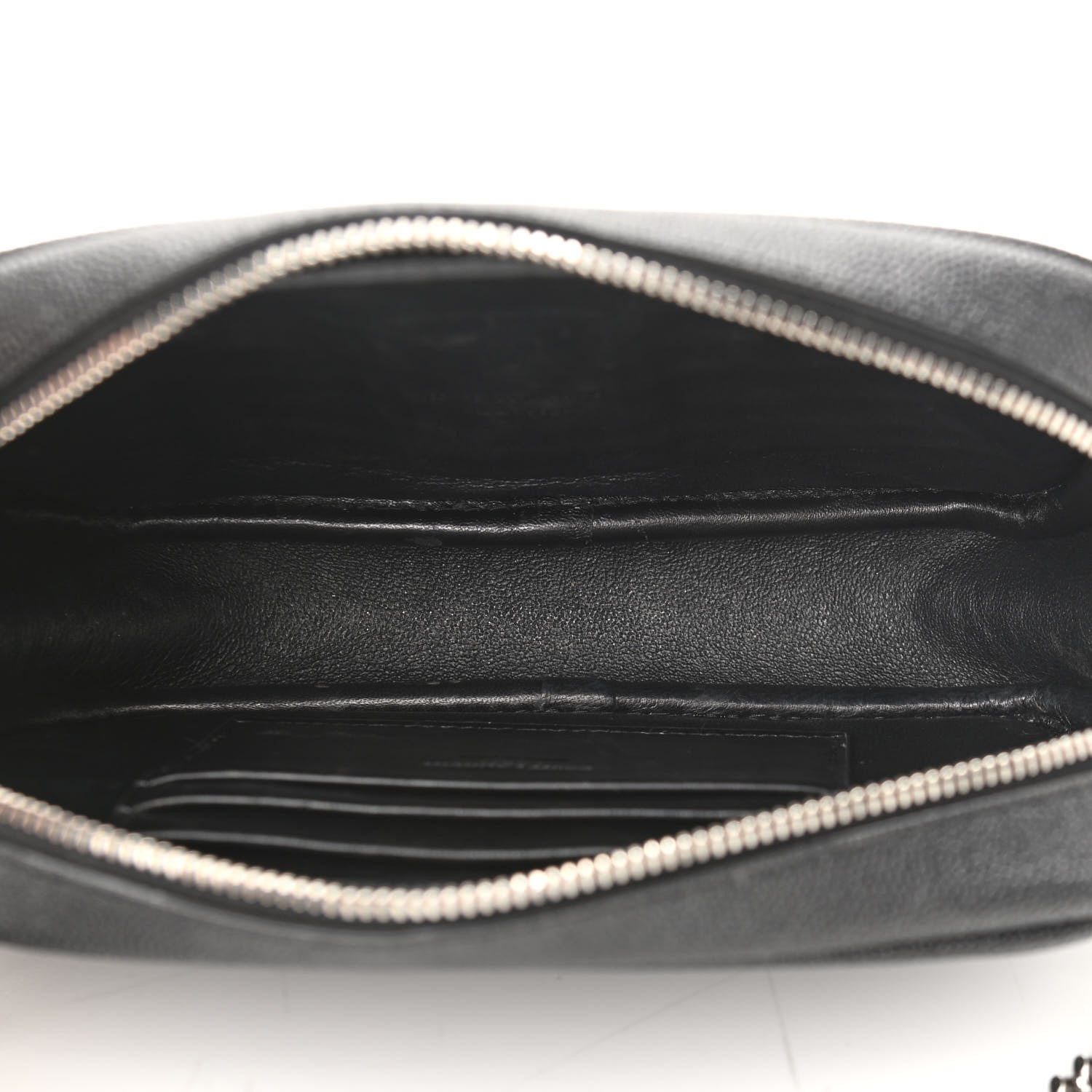 Saint Laurent Grain De Poudre Matelasse Monogram Mini Lou Camera Bag Black 4 of 11