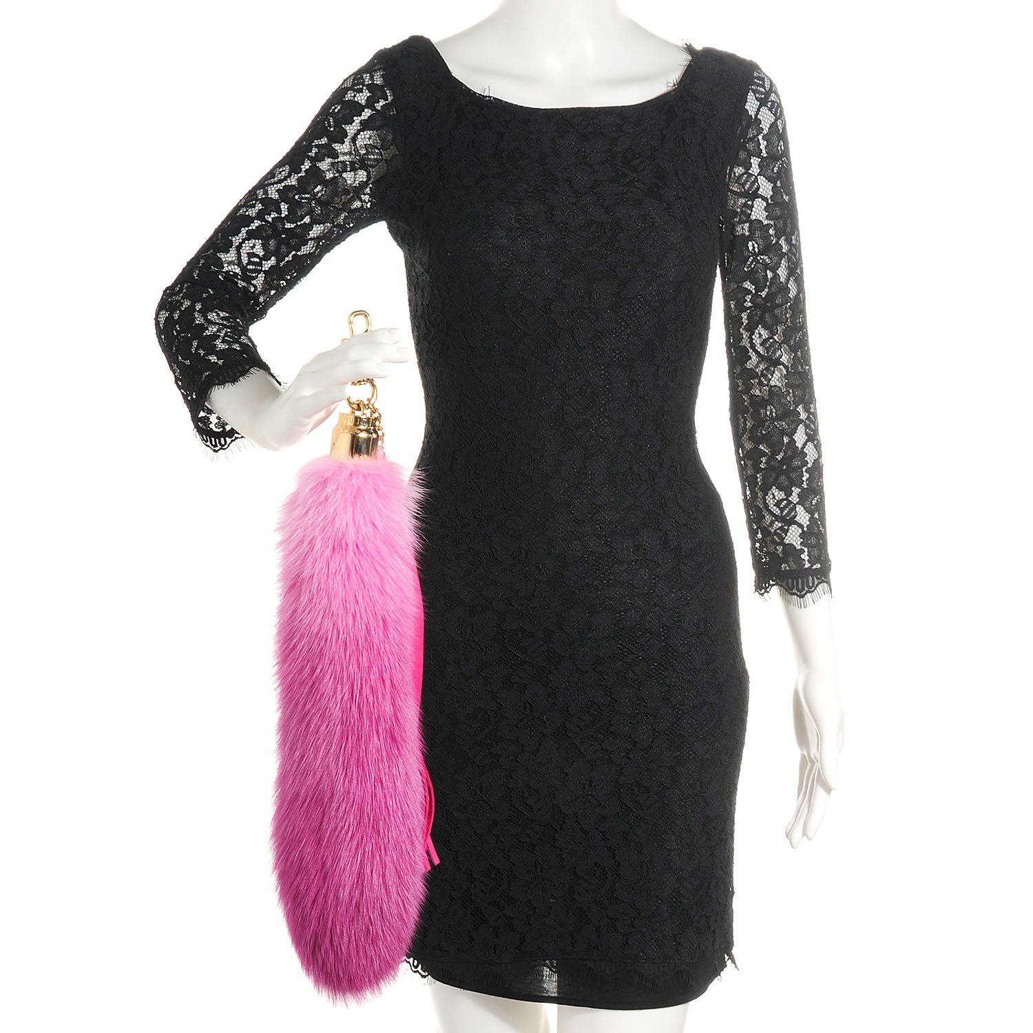 Louis Vuitton Fox Fur Foxy Bag Charm Rose 2 of 4