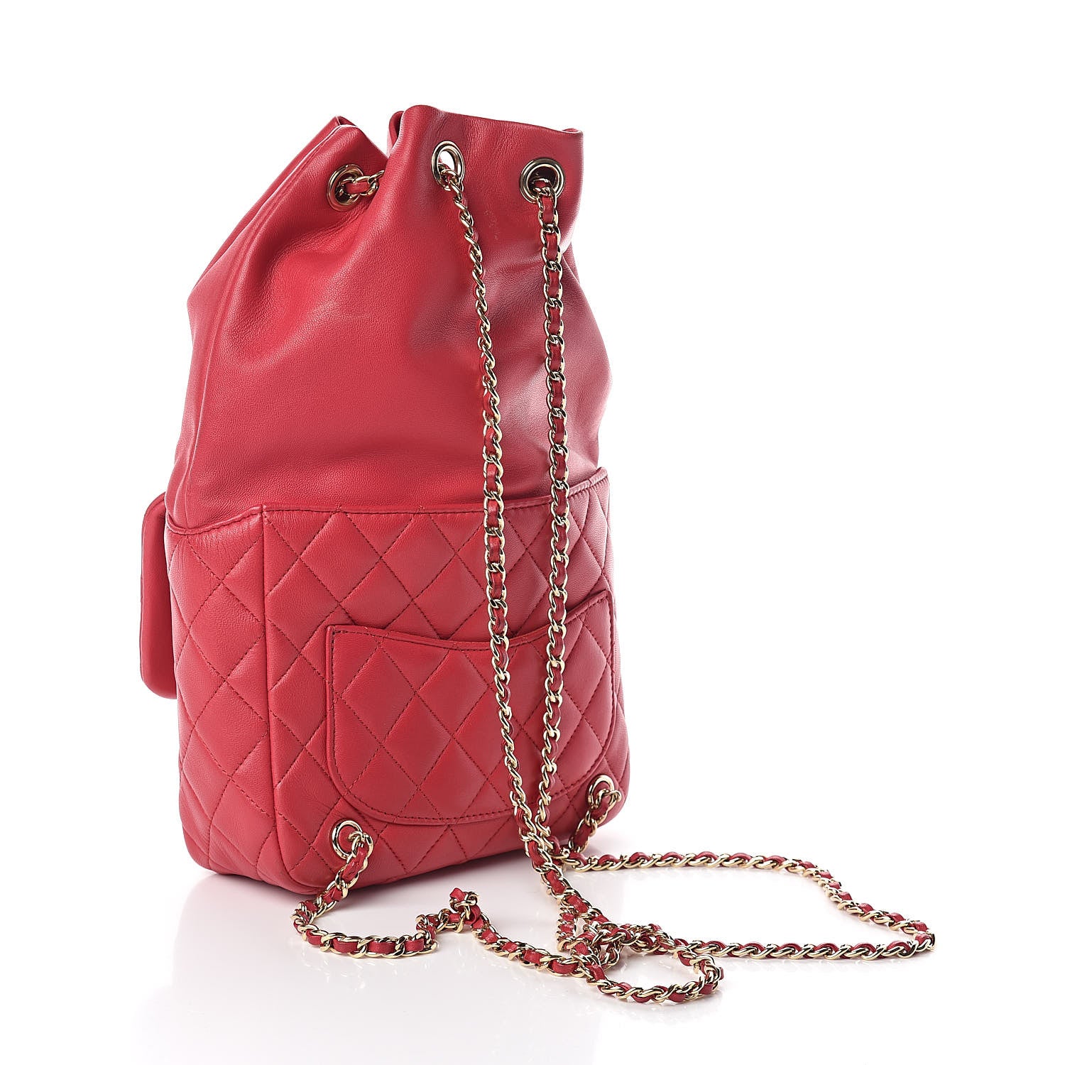 Chanel Lambskin Quilted Small in Seoul Backpack Dark Pink 3 of 9