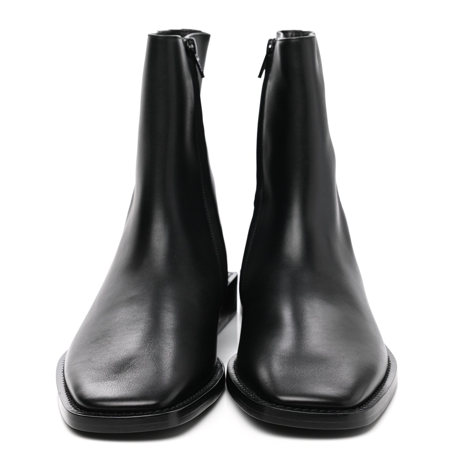 Balenciaga Calfskin Soft Rim Ankle Booties 40 Black 2 of 7
