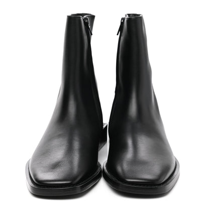 Balenciaga Calfskin Soft Rim Ankle Booties 40 Black 2 of 7