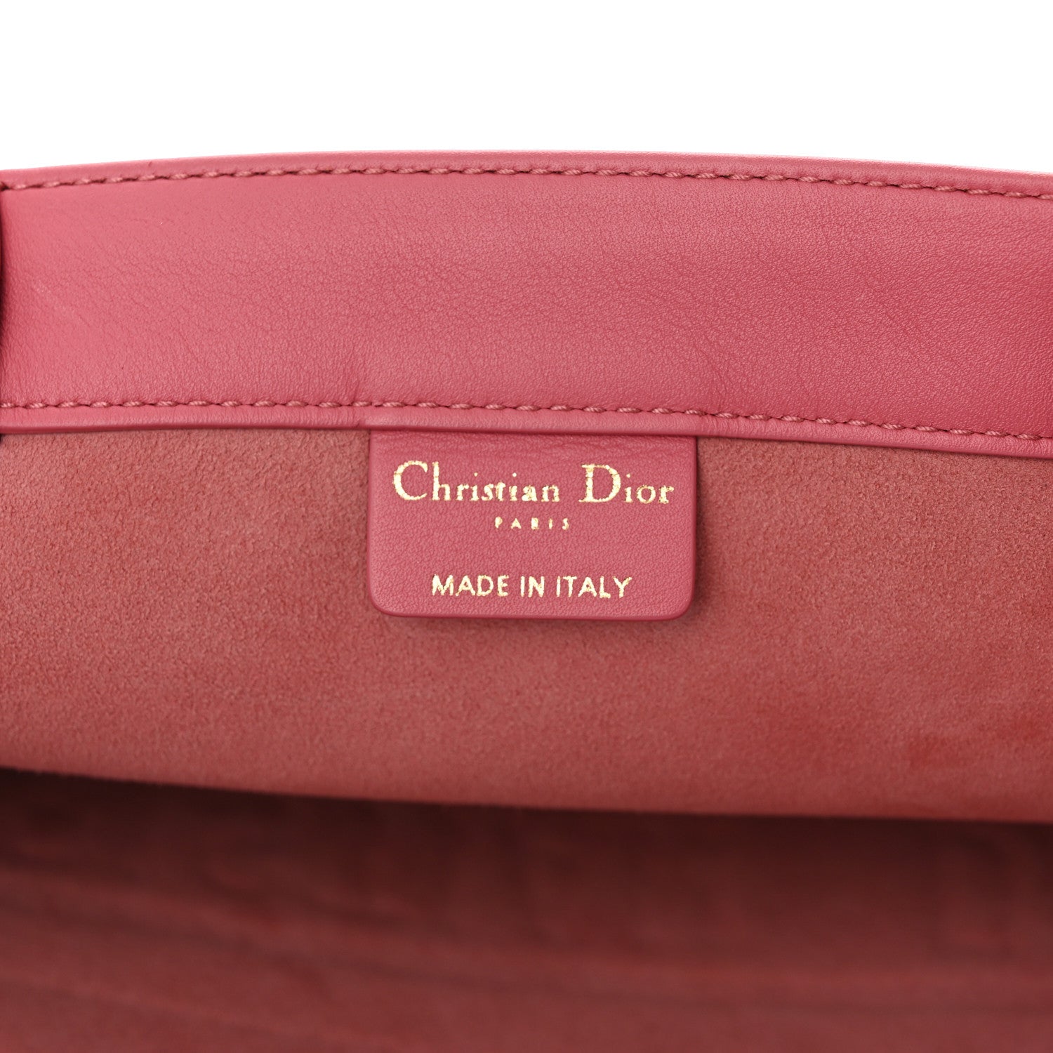 Christian Dior Calfskin Embossed Medium Book Tote Pink 6 of 10