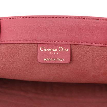 Christian Dior Calfskin Embossed Medium Book Tote Pink 6 of 10