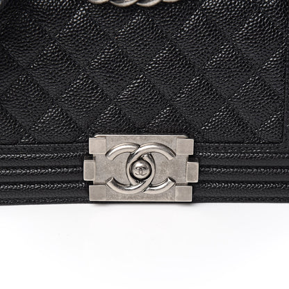 Chanel Caviar Quilted Small Boy Flap Black 10 of 10
