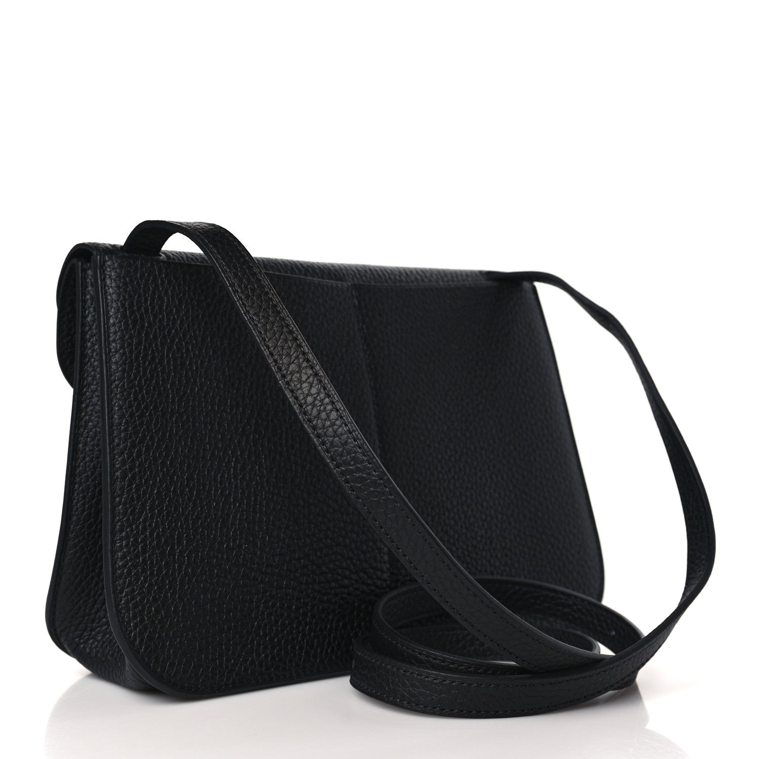 Hermes Taurillon Clemence Halzan 25 Black 3 of 10