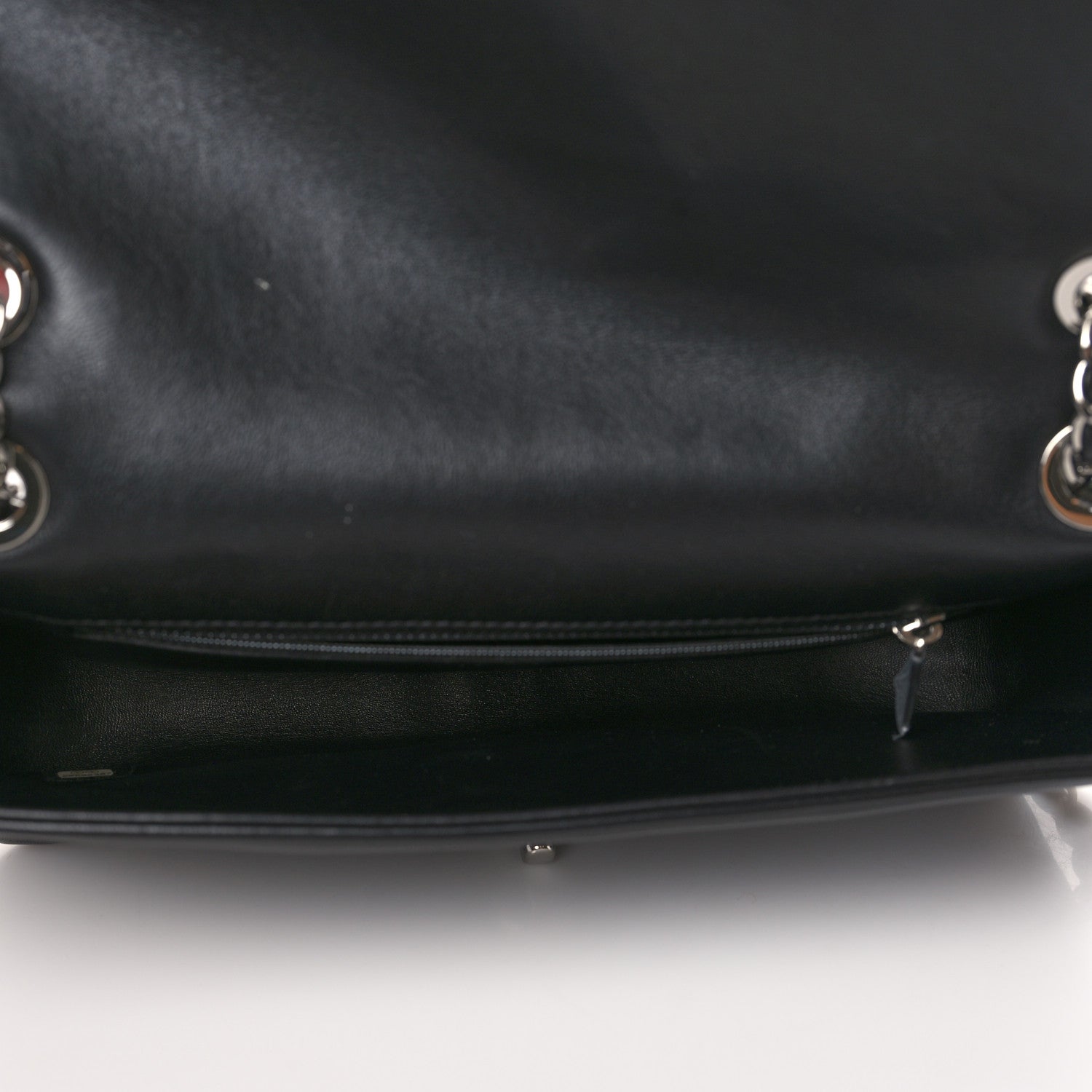 Chanel Shearling Lambskin Medium Chanel 100% Flap Black 5 of 9