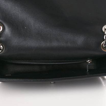 Chanel Shearling Lambskin Medium Chanel 100% Flap Black 5 of 9