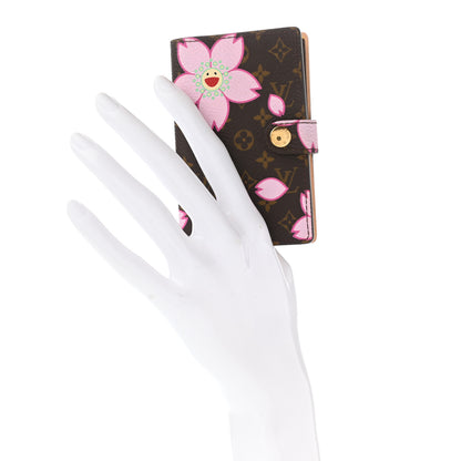 Louis Vuitton Monogram Cherry Blossom Carnet de Bal Mini Agenda Cover Brown 2 of 8