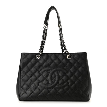 Chanel Caviar Quilted Grand Shopping Tote GST Black 1 of 9