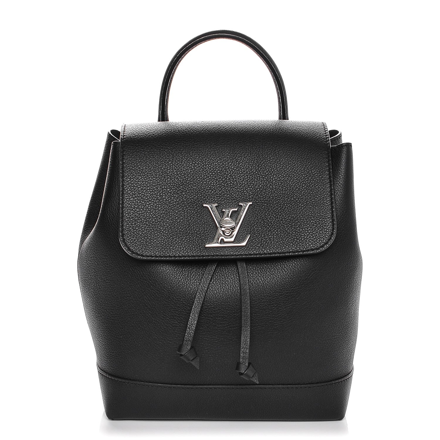 Louis Vuitton Calfskin Lockme Backpack Black 1 of 6