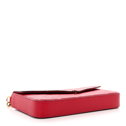 Louis Vuitton Empreinte Pochette Felicie Chain Wallet Cherry 4 of 11